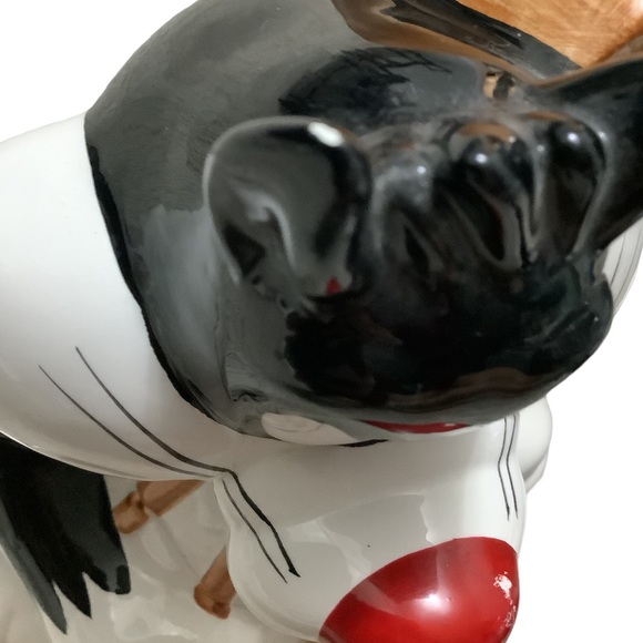 Vintage 1993 looney toons Sylvester and tweety ceramic cookie jar - Picture 6 of 7